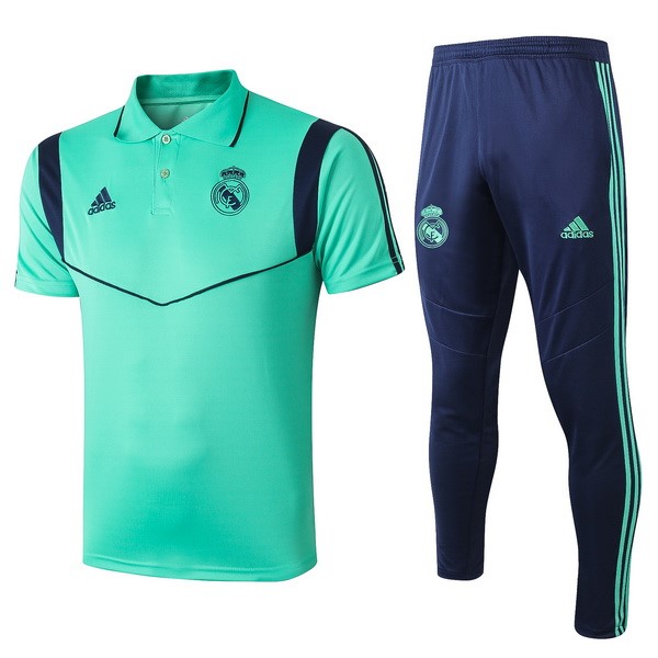 Polo Conjunto Completo Real Madrid 2019-20 Verde Azul